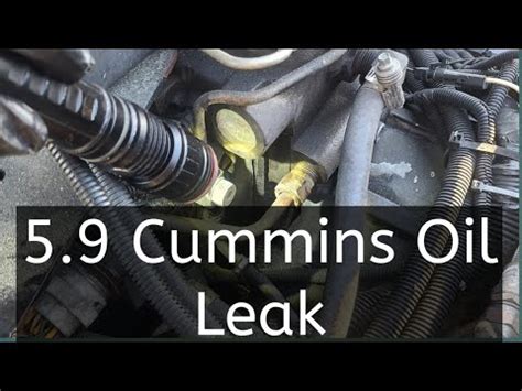 5.9 cummins oil leak driver side|5.9 Cummins most common oil leaks 